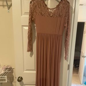 Pink Blush maternity dress